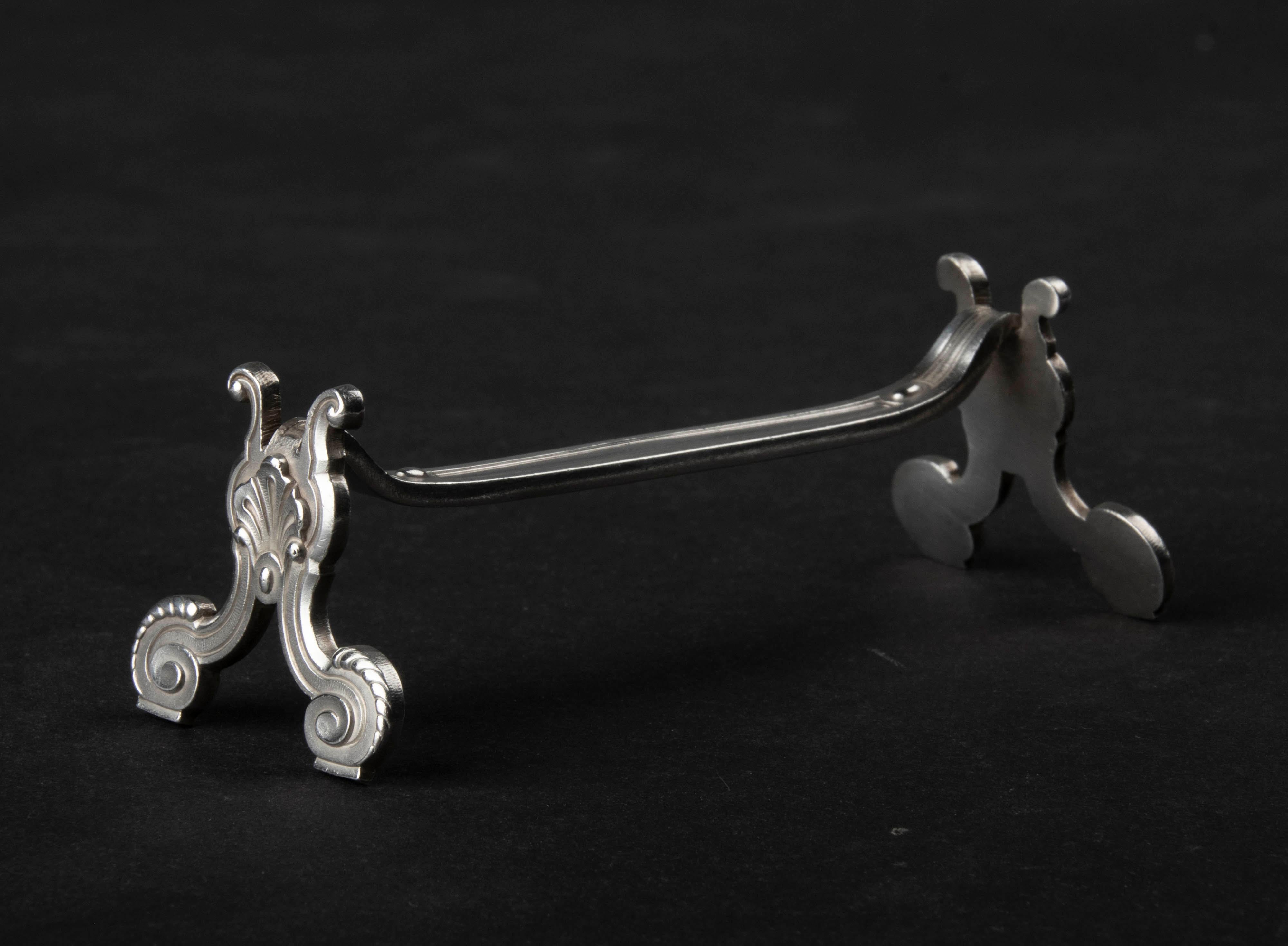 Set of 12 Silver Plated Knife Rests Made by Christofle Model Vendome 3