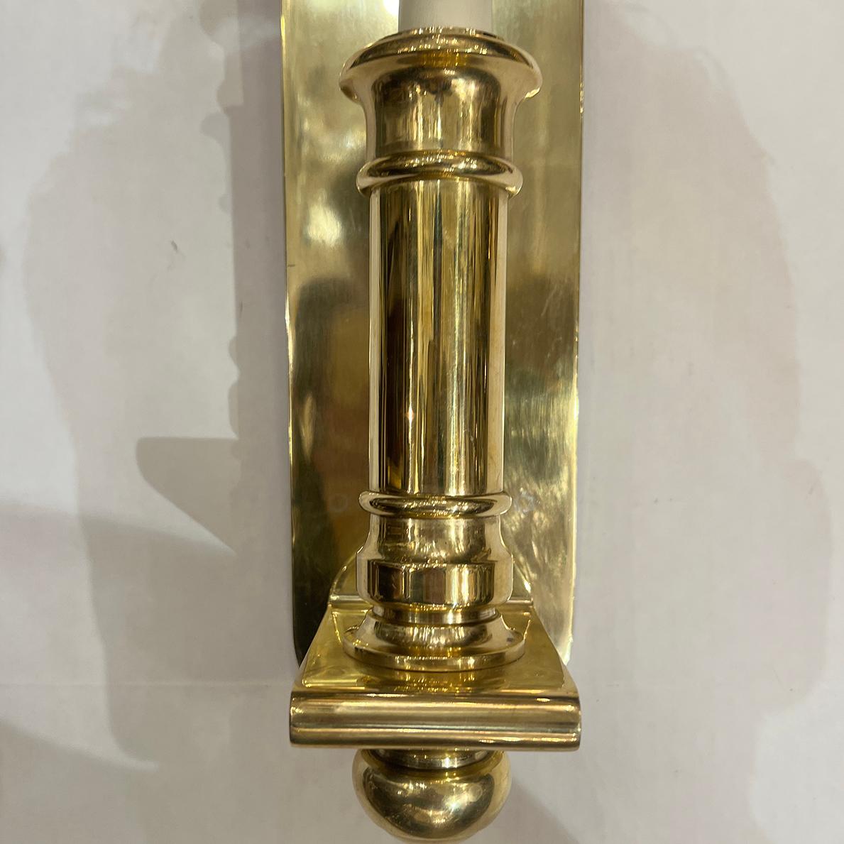 Bronzo Set di 12 lampade a braccio singolo in bronzo, vendute a coppia in vendita