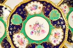 Set of 12 Spode Copelands Dessert Plates, Bailey, Banks and Biddle, circa 1907