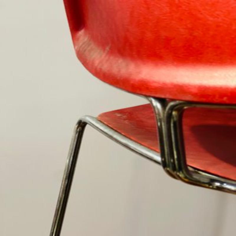 Set of 12 Stackable Chairs by Max Stacker for Steelcase, 1970s For Sale 4