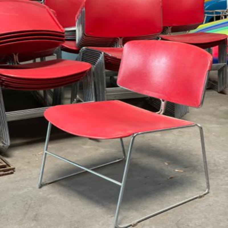 Set of 12 Stackable Chairs by Max Stacker for Steelcase, 1970s For Sale 7