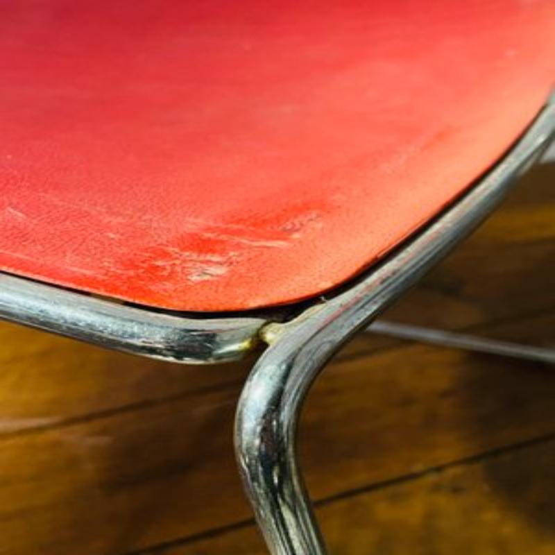 Aluminum Set of 12 Stackable Chairs by Max Stacker for Steelcase, 1970s For Sale