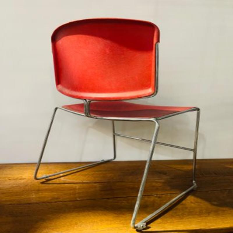 Set of 12 Stackable Chairs by Max Stacker for Steelcase, 1970s For Sale 1