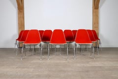 Set Of 12 Stackable DSS Chairs By Charles And Ray Eames For Herman Miller, 1970s