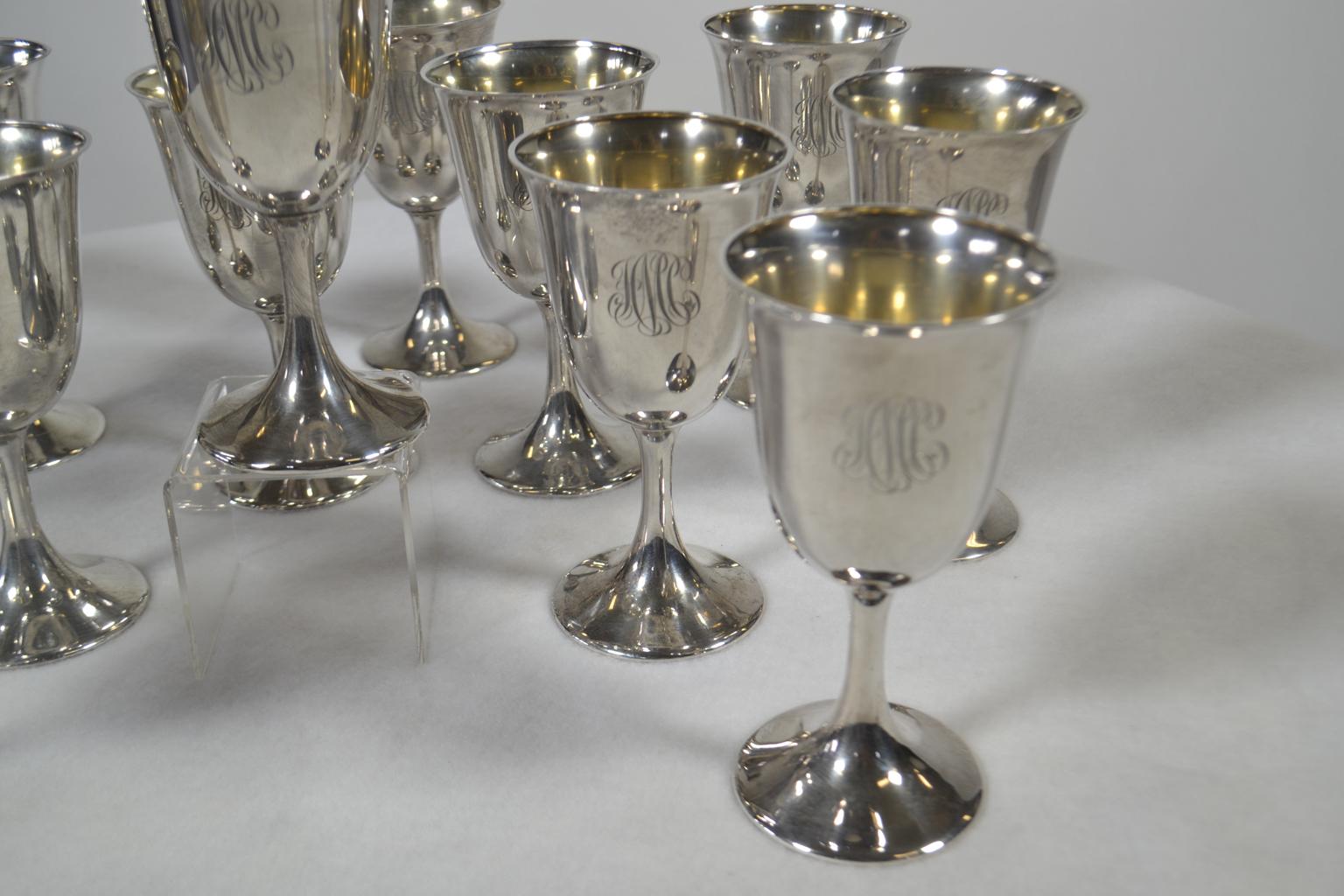 sterling silver goblets for sale