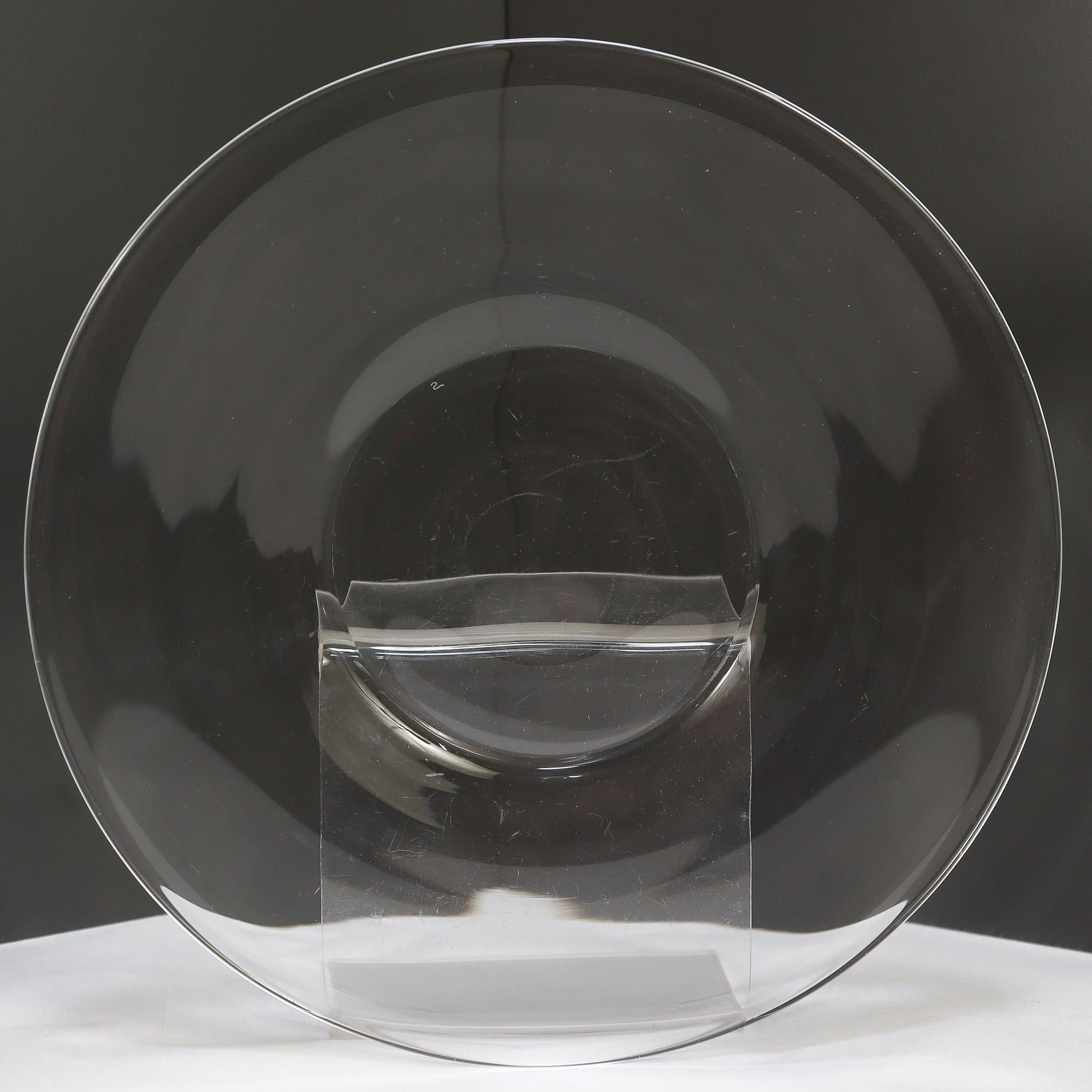 Set of 12 Steuben Glass 7-Inch Plates No. 7644 with Original Box For Sale 6