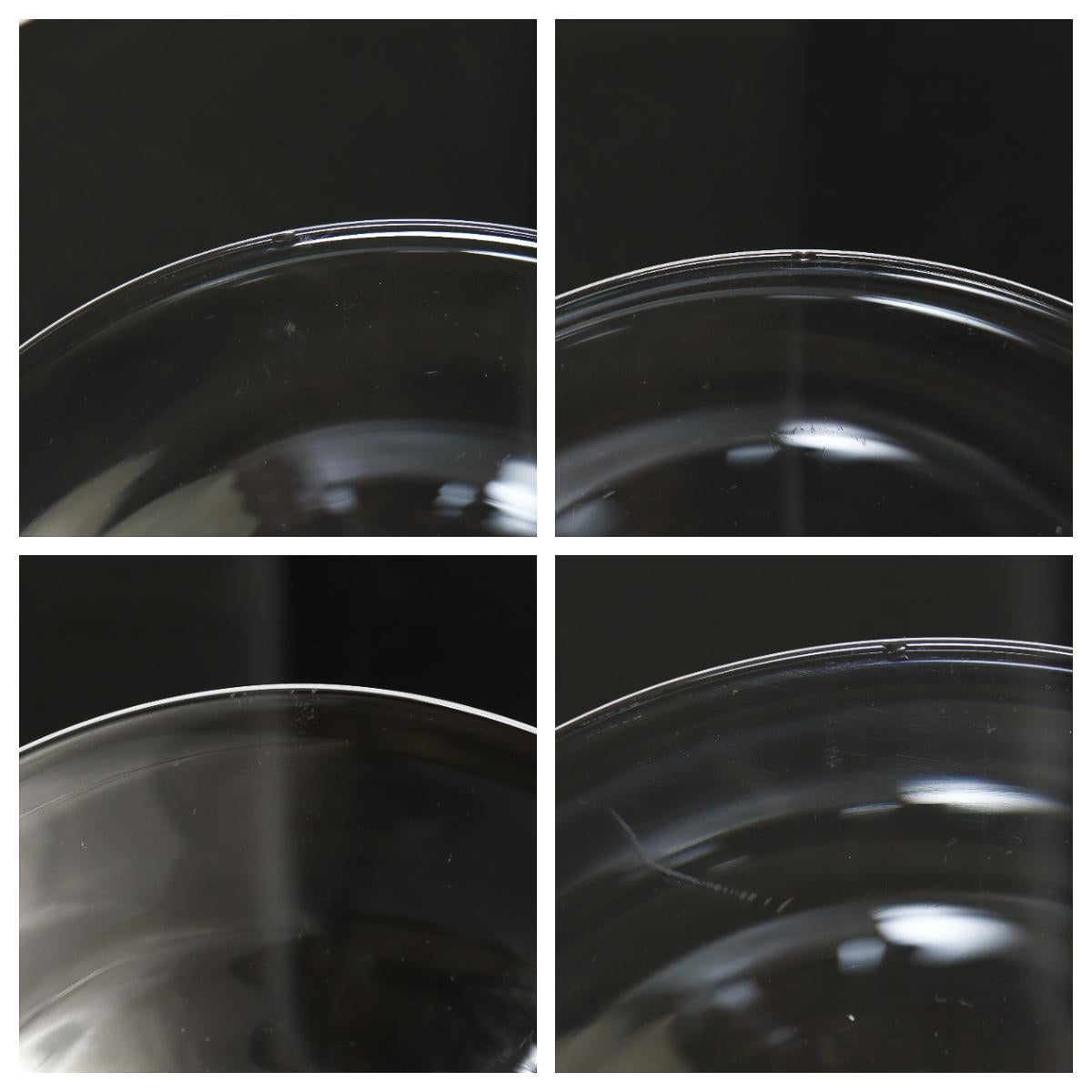 Set of 12 Steuben Glass 7-Inch Plates No. 7644 with Original Box For Sale 12