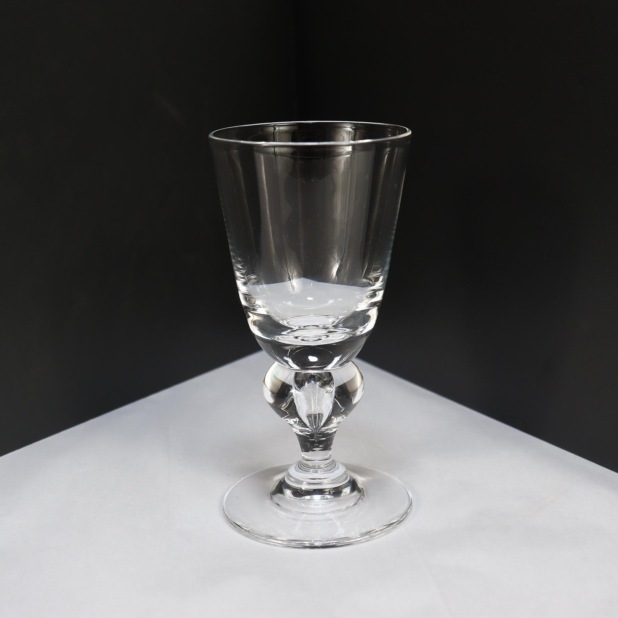 Set of 12 Steuben Glass Cordials No. 7877 with Original Box In Good Condition For Sale In Philadelphia, PA