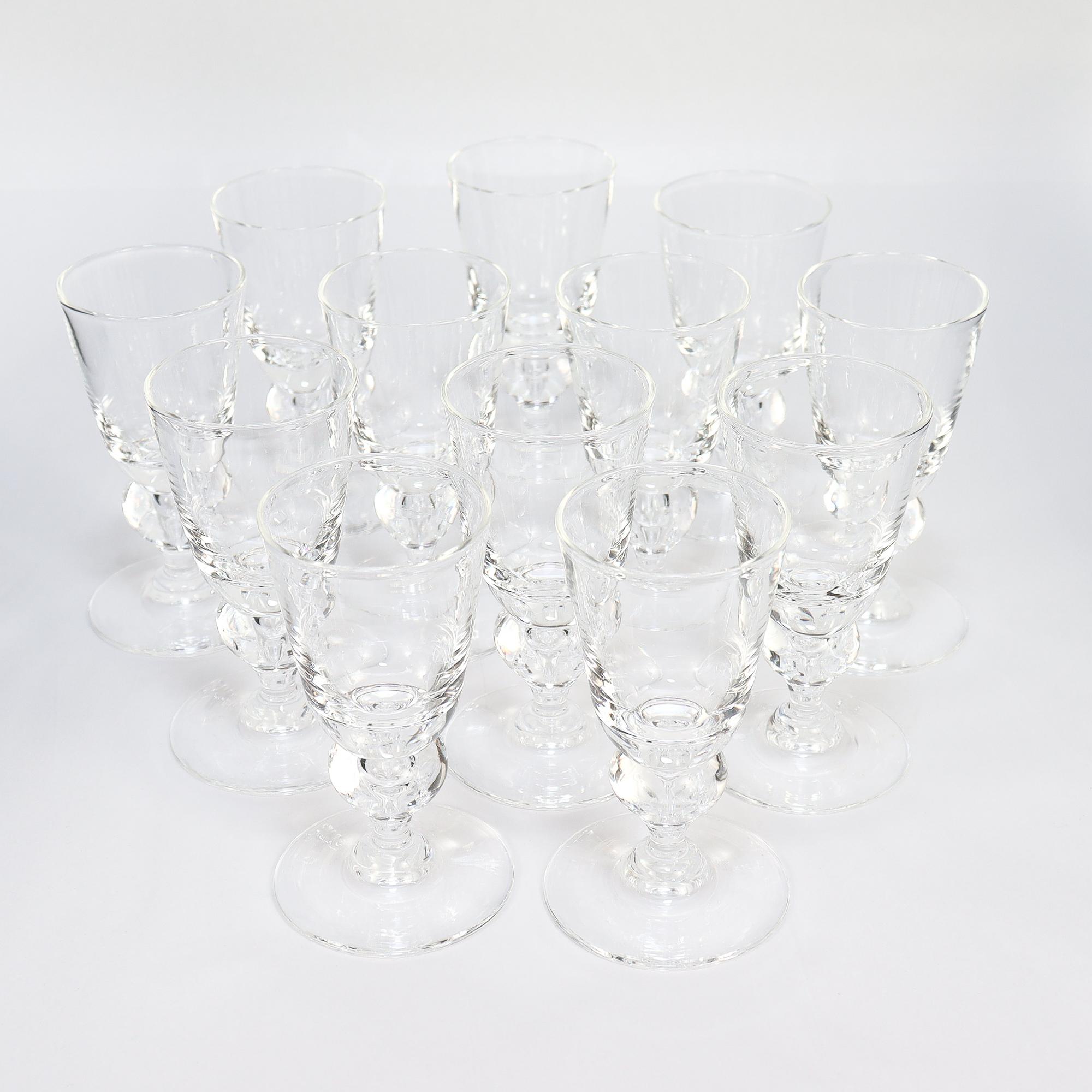 Set of 12 Steuben Glass Cordials No. 7877 with Original Box For Sale 2
