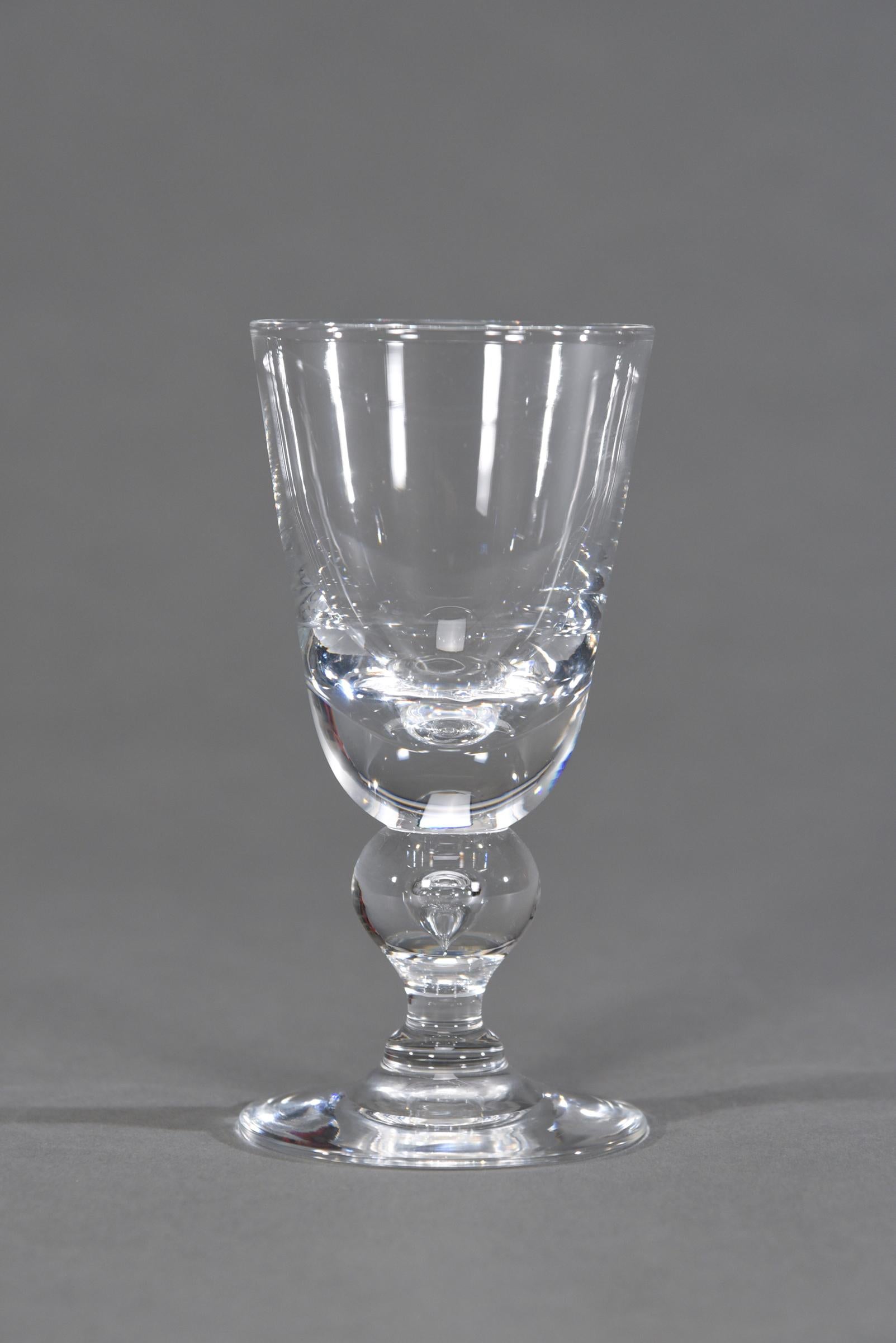 Set von 12 mundgeblasenen Steuben-Baluster-Wasserkelchen aus Kristall #7877, ca. 1940er Jahre im Angebot 2