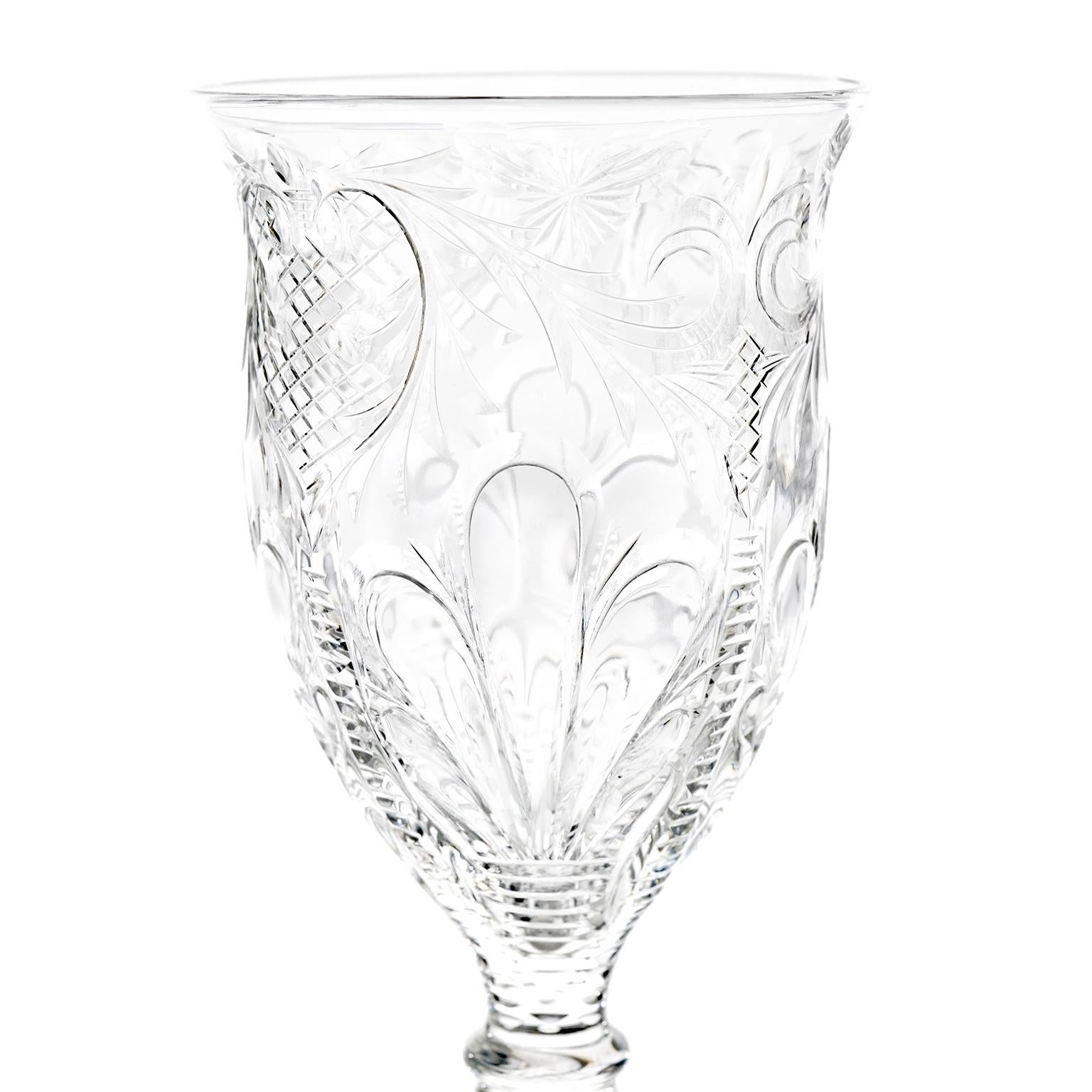 Set von 12 Stevens & Williams-Wasserkelchen im Angebot 1
