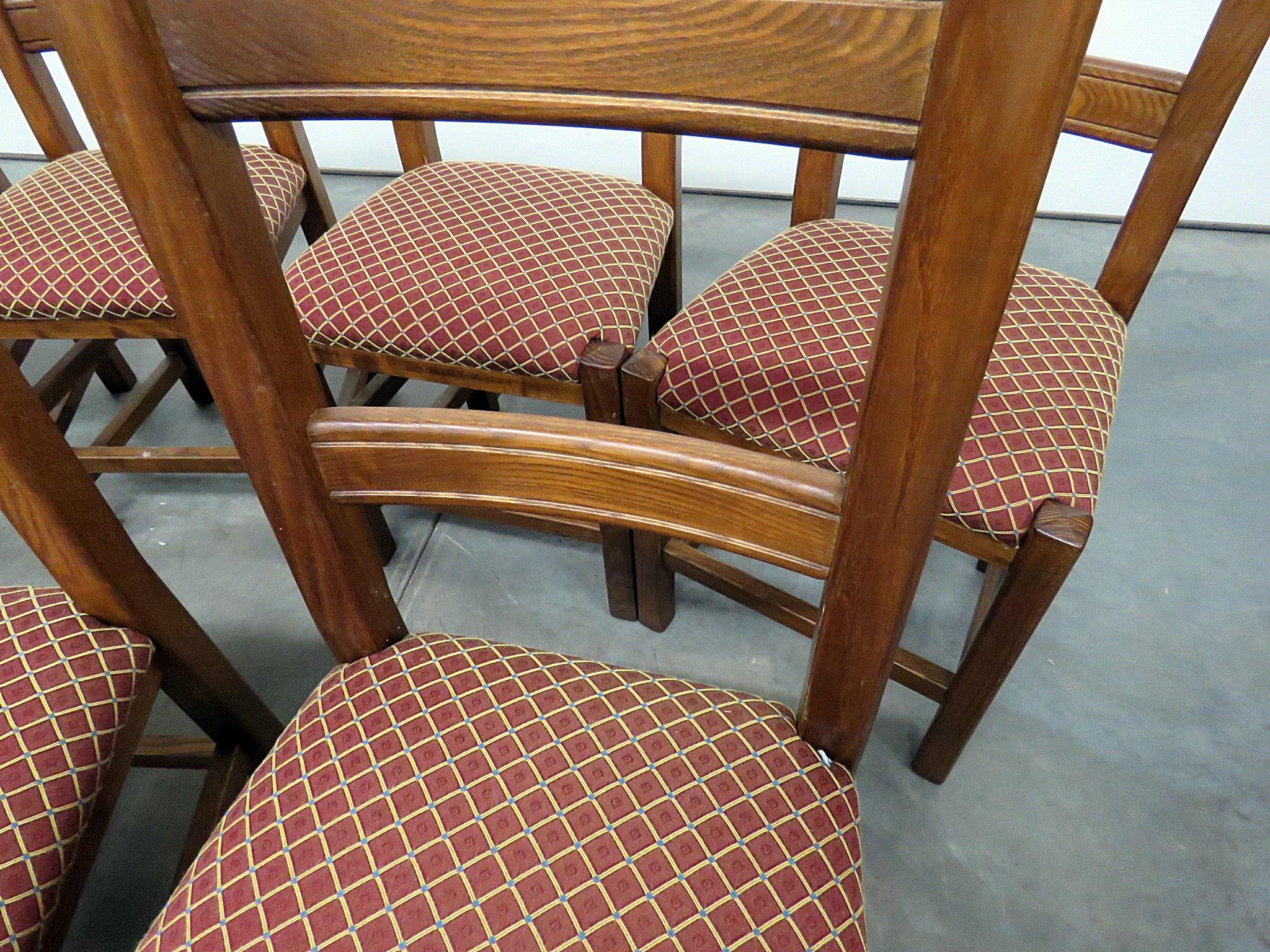 Mid-Century Modern Set of 12 Stickley Style Dining Side Chairs