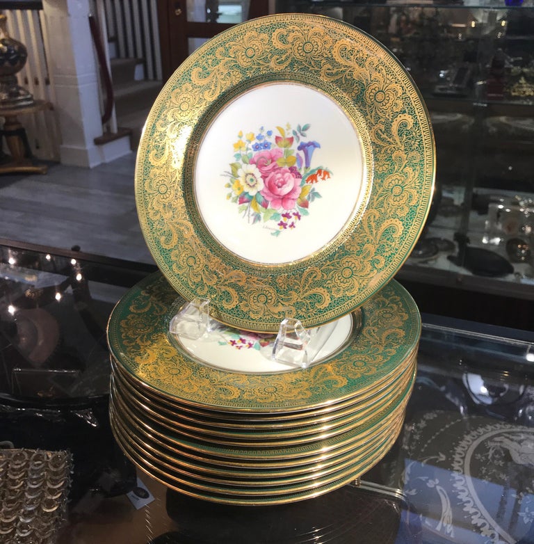Set of 12 Tiffany Accent Plates by Cauldon England at 1stDibs cauldon