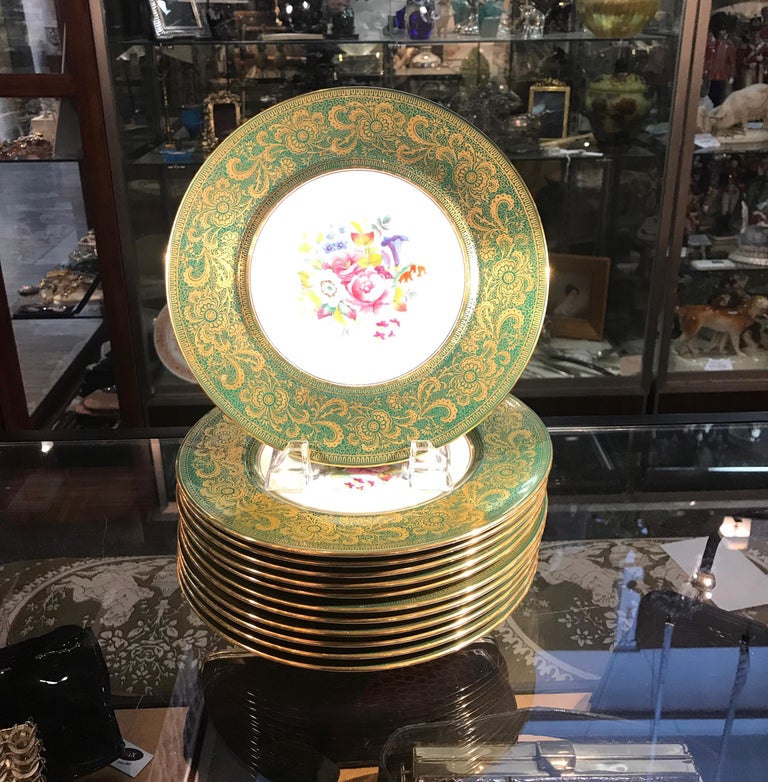 Set of 12 Tiffany Accent Plates by Cauldon England at 1stDibs cauldon