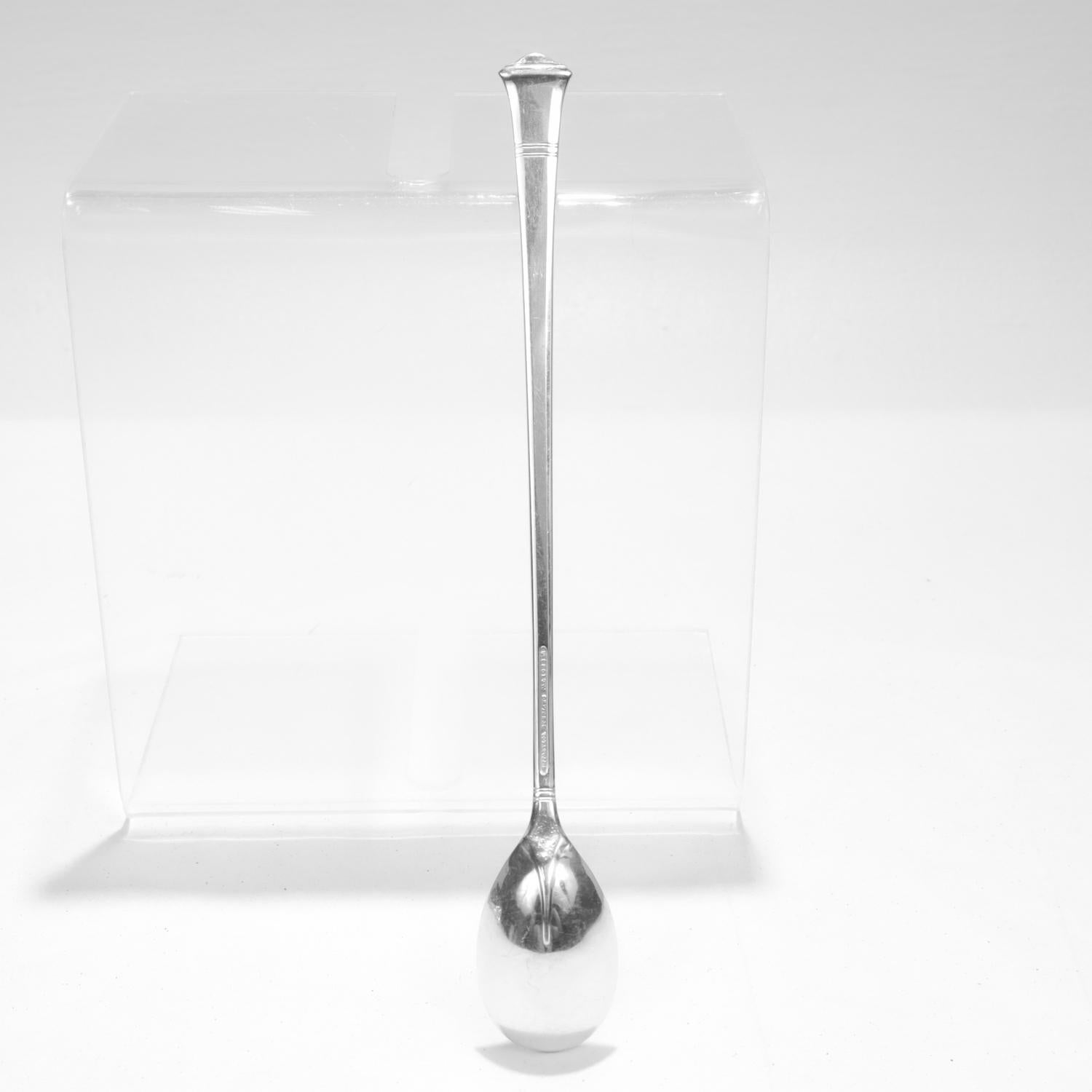 Set de 12 piezas Tiffany & Co. Cucharas de té helado Windham Pattern Plata de Ley en venta 4