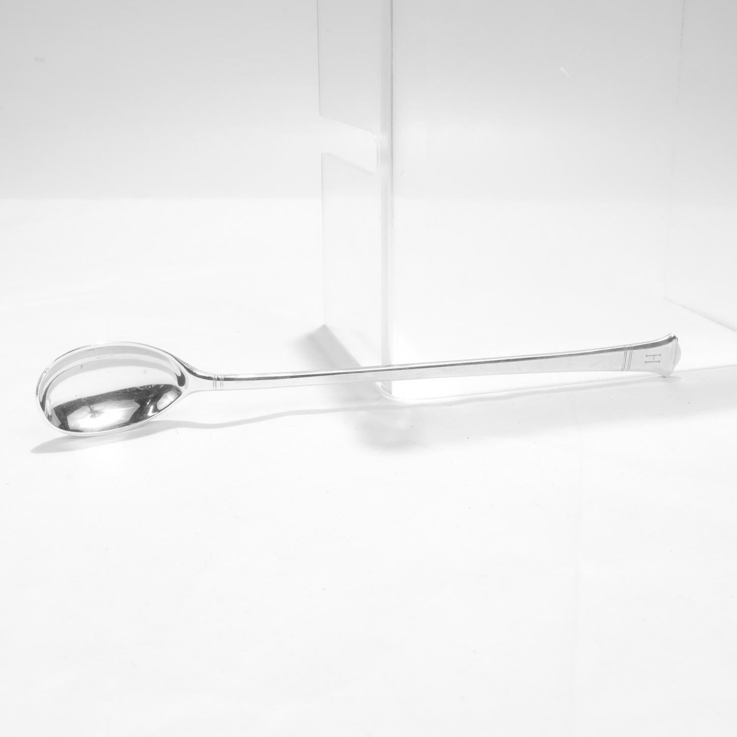 Set de 12 piezas Tiffany & Co. Cucharas de té helado Windham Pattern Plata de Ley en venta 2