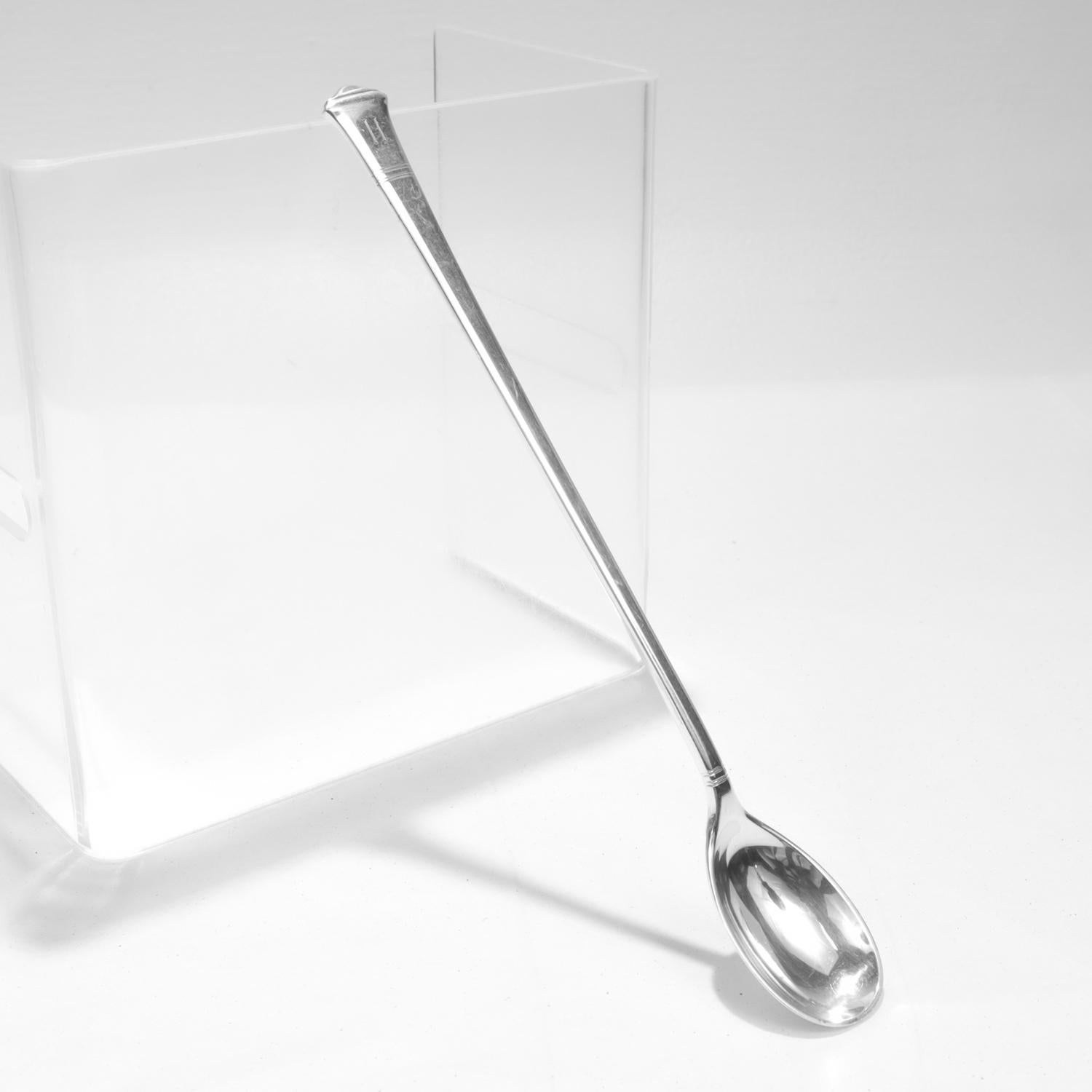 Set de 12 piezas Tiffany & Co. Cucharas de té helado Windham Pattern Plata de Ley en venta 3