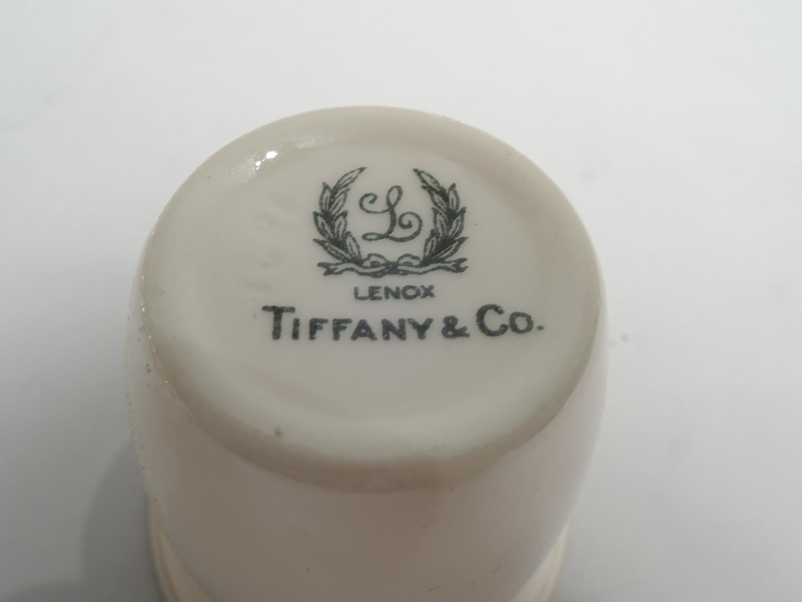 Set of 12 Tiffany Edwardian Demitasse Coffee Holders & Lenox Liners 1