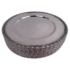 Set of 12 Tiffany Edwardian Georgian Sterling Silver Dinner Plates