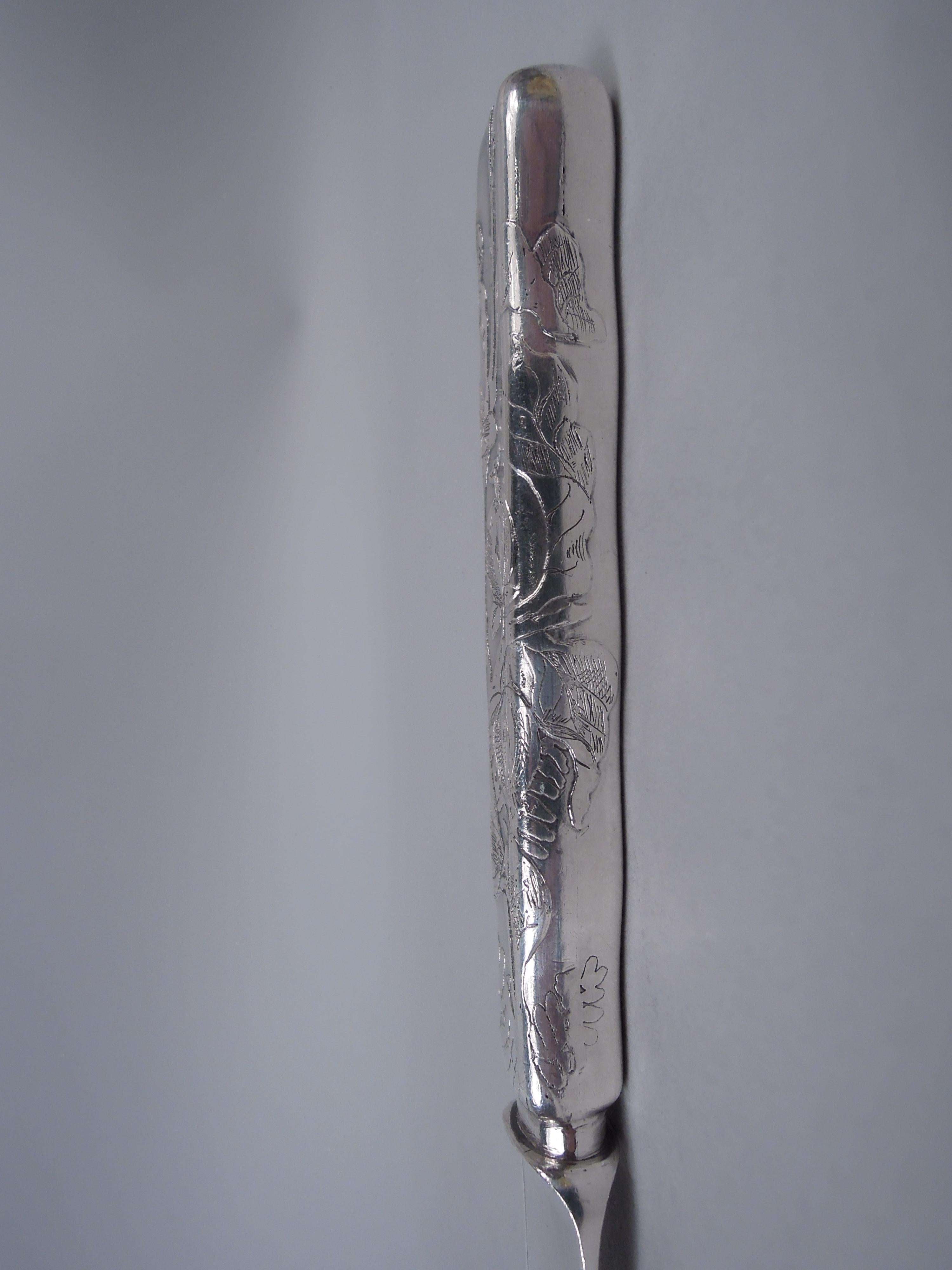 Juego de 12 cuchillos de postre Tiffany Lap Over Edge de plata de ley Plata esterlina en venta