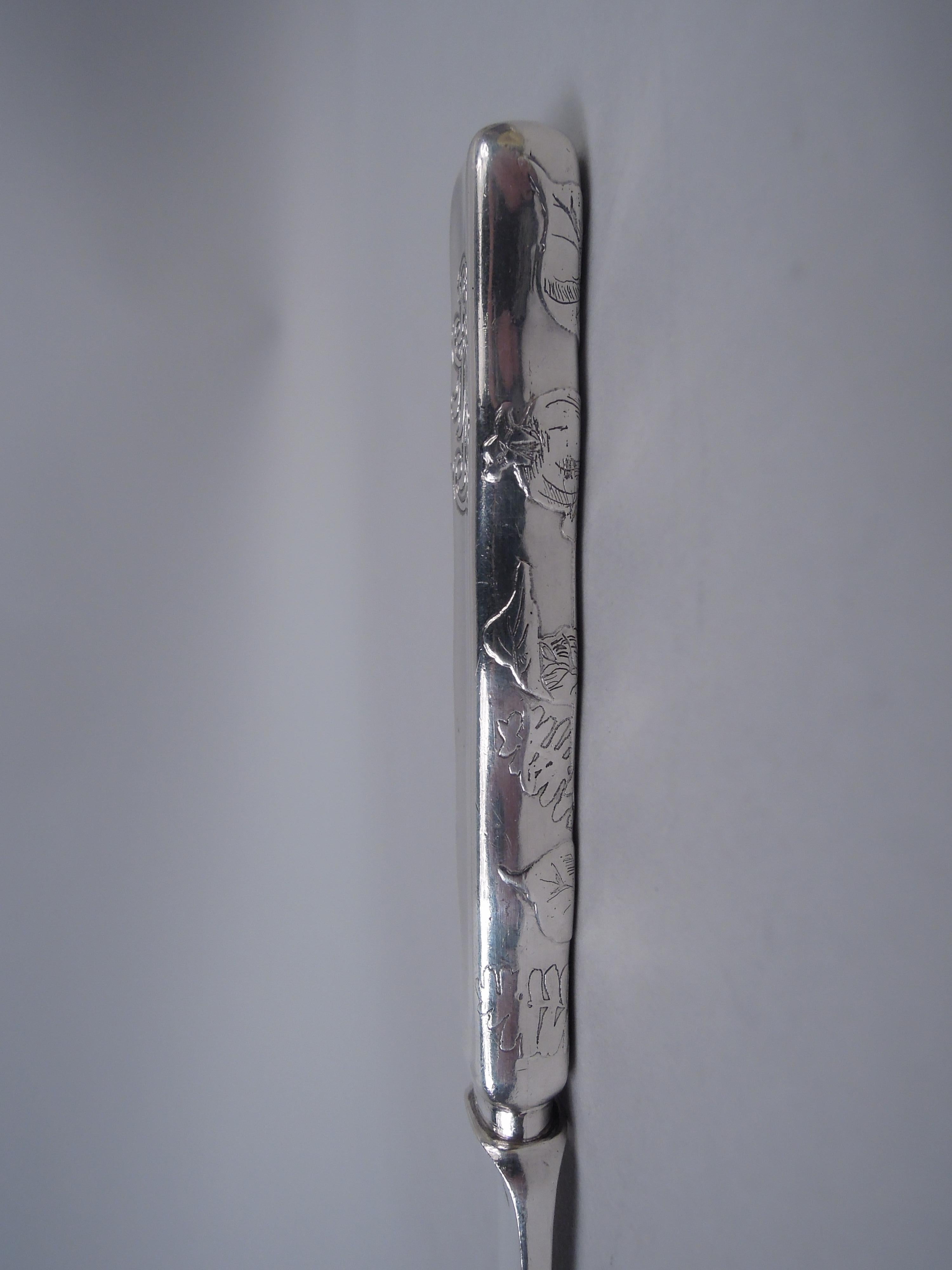 Juego de 12 cuchillos de postre Tiffany Lap Over Edge de plata de ley en venta 1