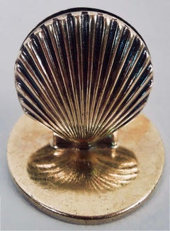 Set of 12 Tiffany Midcentury Classical Scallop Shell Place Card Holders