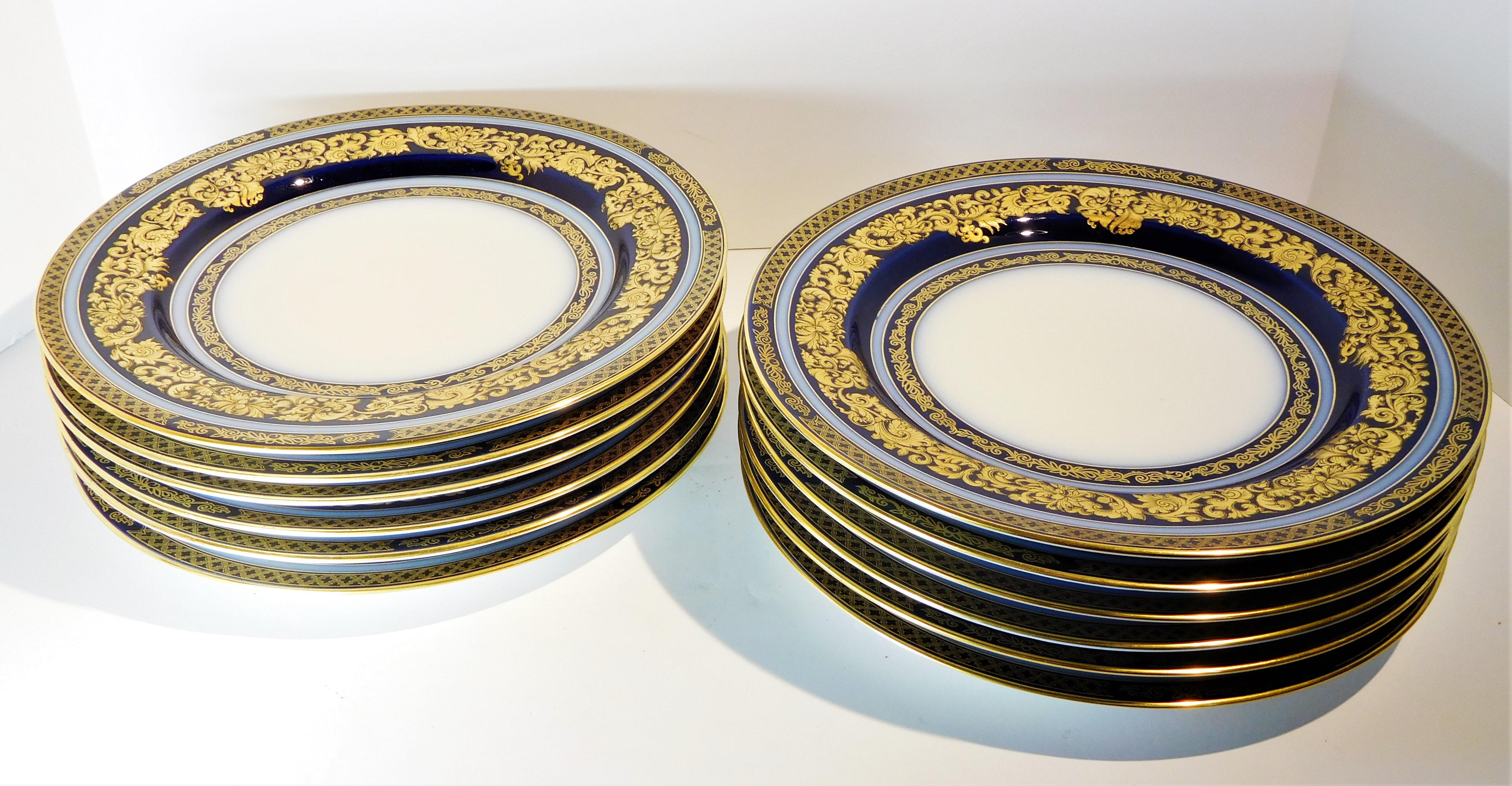 vogt porcelain dinner plate set