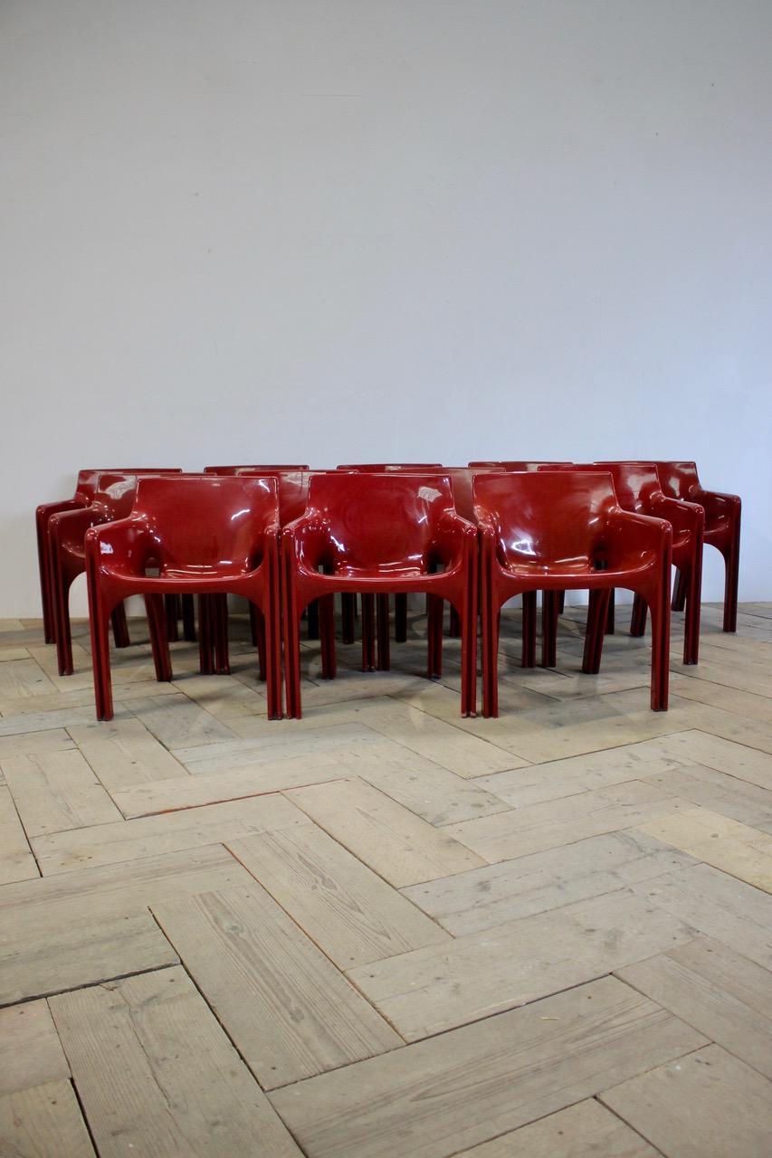 Set of 12 Vico Magistretti Dining Chairs for Artemide 5
