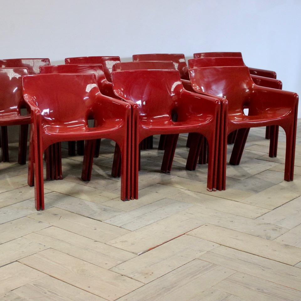 Set of 12 Vico Magistretti Dining Chairs for Artemide 6