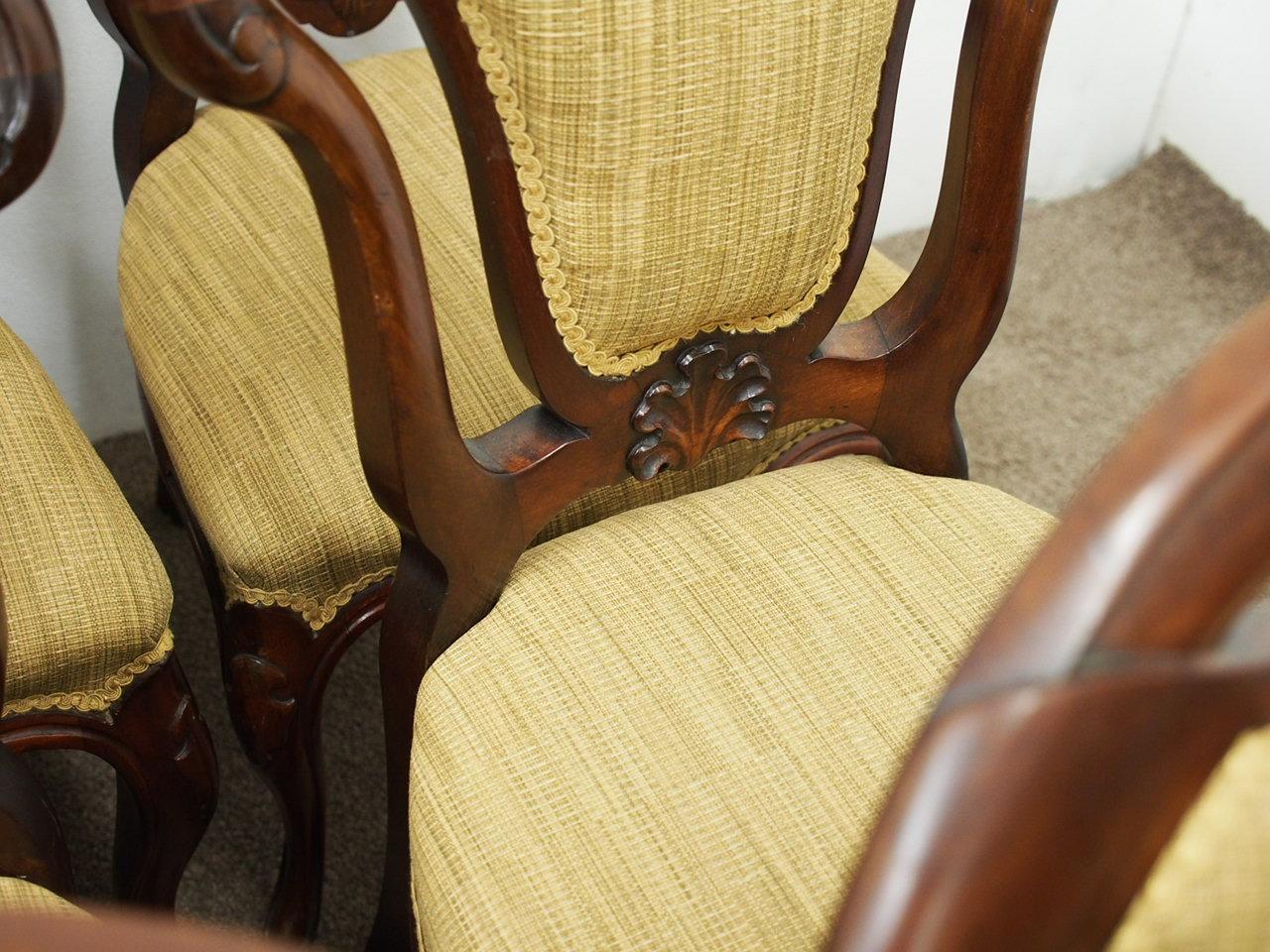 Set of 12 Victorian Mahogany Dining Chairs For Sale 6