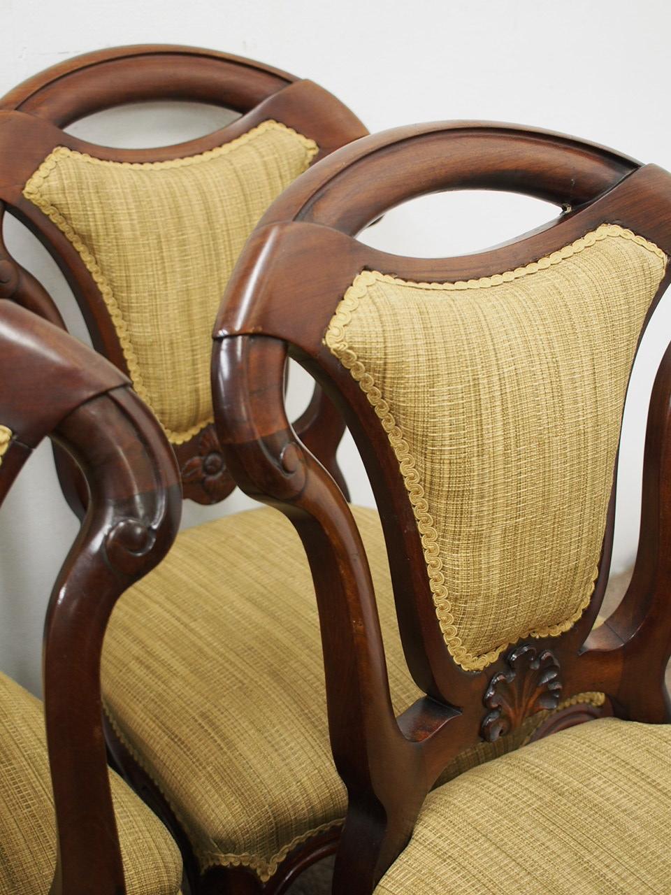 Set of 12 Victorian Mahogany Dining Chairs For Sale 7