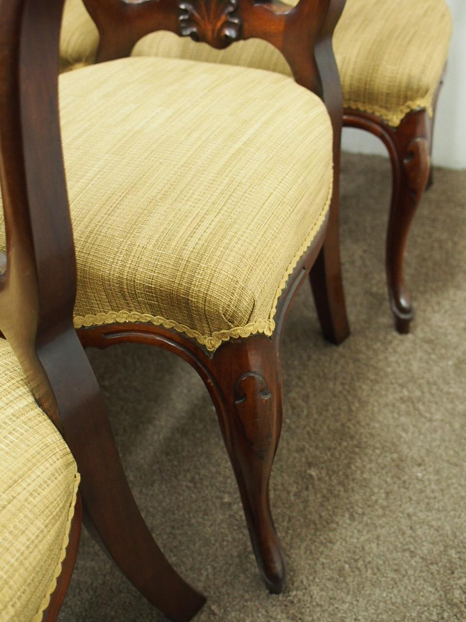 Set of 12 Victorian Mahogany Dining Chairs For Sale 9