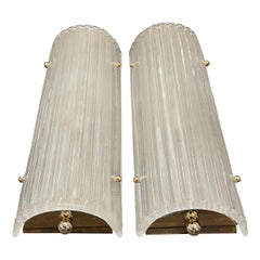 Set of 12 Vintage Murano Sconces, Sold per Pair