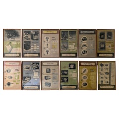 Set of 12 vintage post-war British design posters Council Industrial Design 1946