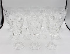 Set of 12 Vintage Waterford Goblets