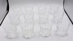 Set of 12 Vintage Waterford Lowball Glasses