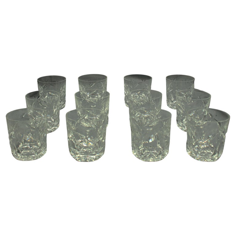 Set of 12 Vintage Waterford Lowball Glasses For Sale at 1stDibs