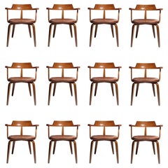 Set of 12 Walter Gropius Chairs for Thonet