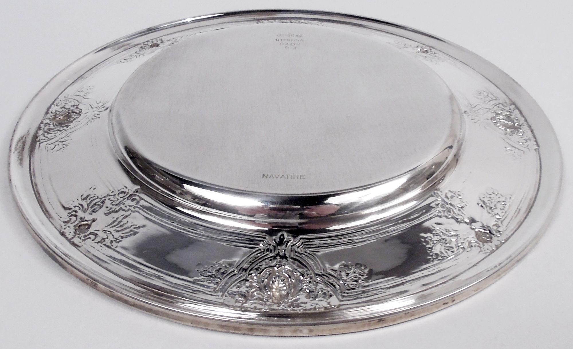 Set of 12 Watson Navarre Sterling Silver Bread & Butter Plates siglo XX en venta