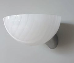 Set of 12 White Murano Uplight Sconces