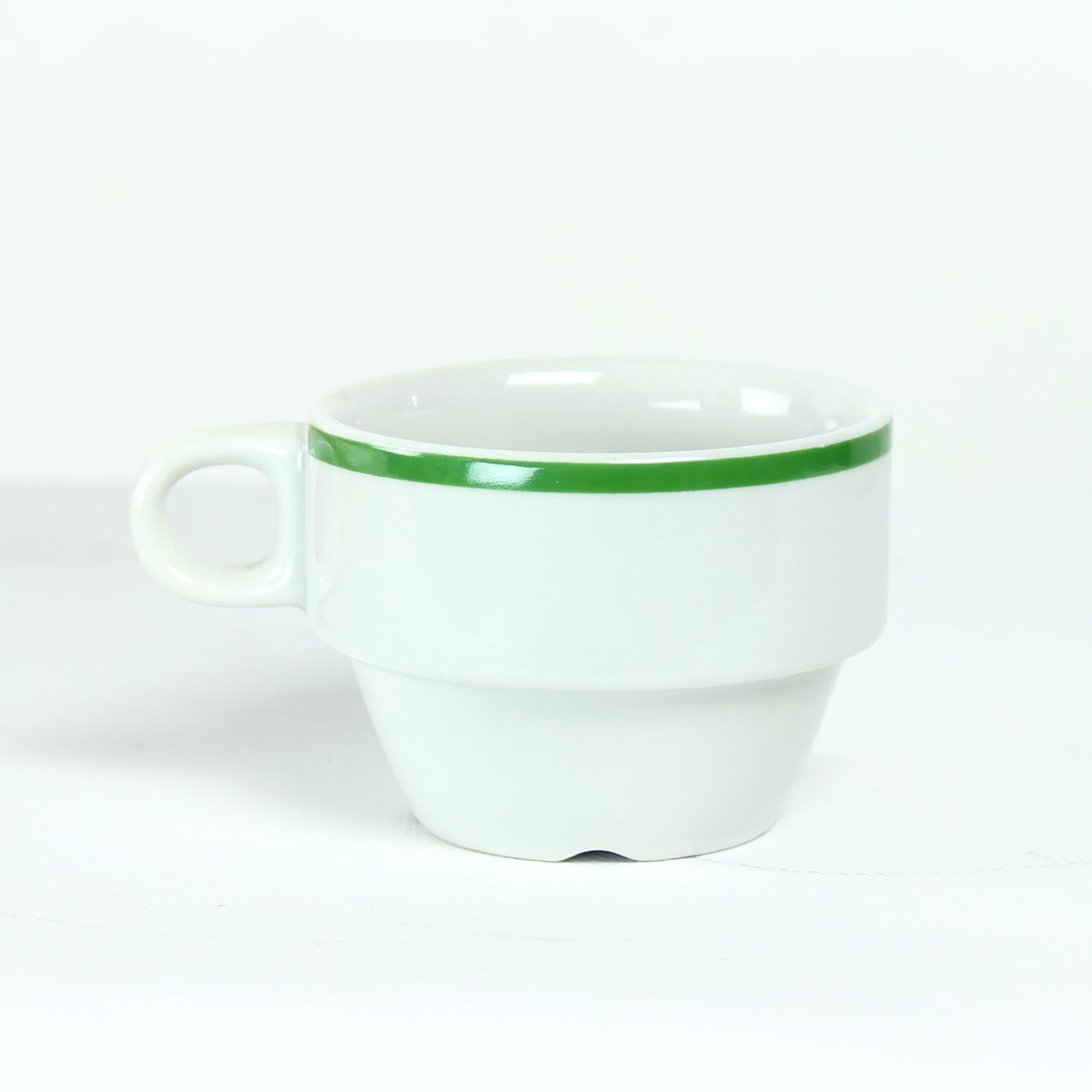 Porcellana Set di 12 tazze in porcellana bianca di Lubiana, Polonia 1960 in vendita