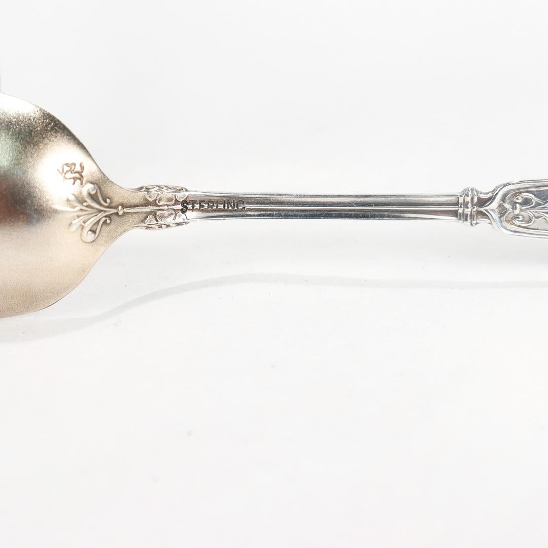 Set of 12 Whiting Alhambra Sterling Silver Aesthetic Movement Demitasse Spoons For Sale 3