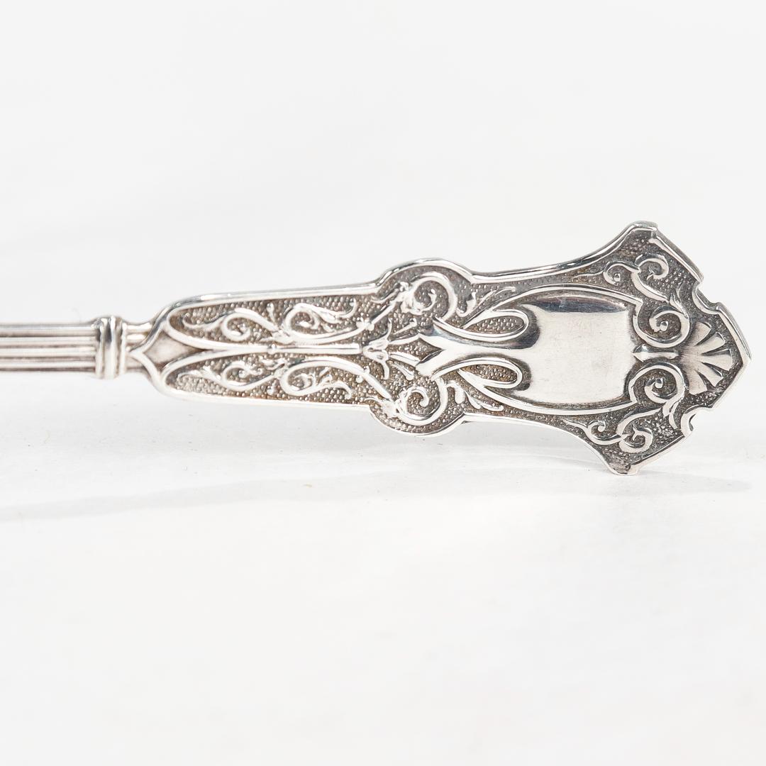 Set of 12 Whiting Alhambra Sterling Silver Aesthetic Movement Demitasse Spoons For Sale 4