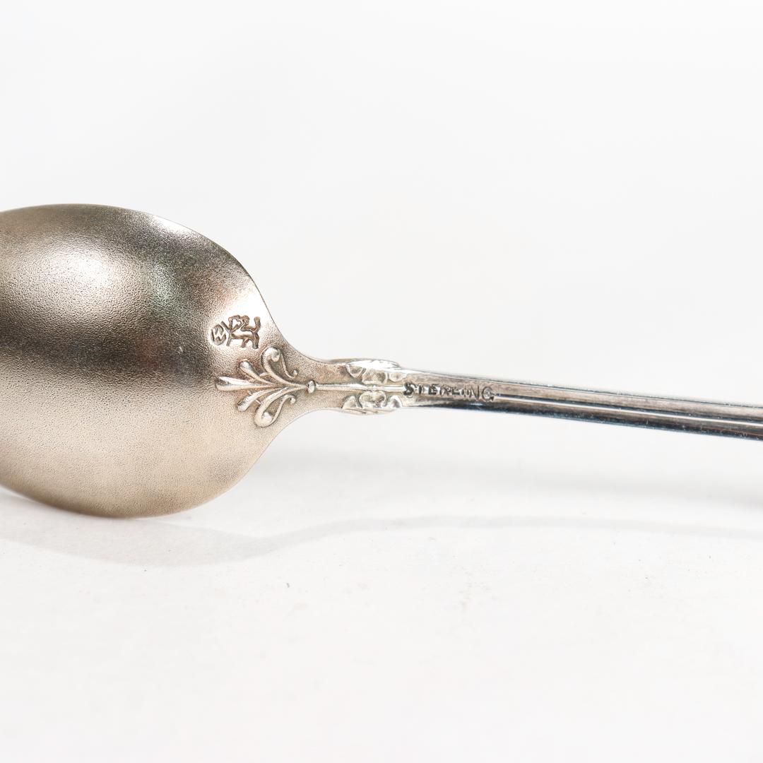 Set of 12 Whiting Alhambra Sterling Silver Aesthetic Movement Demitasse Spoons For Sale 2