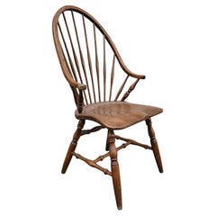 Set of 12 Windsor Tall Spindle Back Armchair in Beech, Yugoslavia 1950s