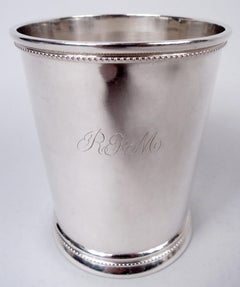 Set of 12 Wood & Hughes New York Coin Silver Mint Julep Cups C 1850