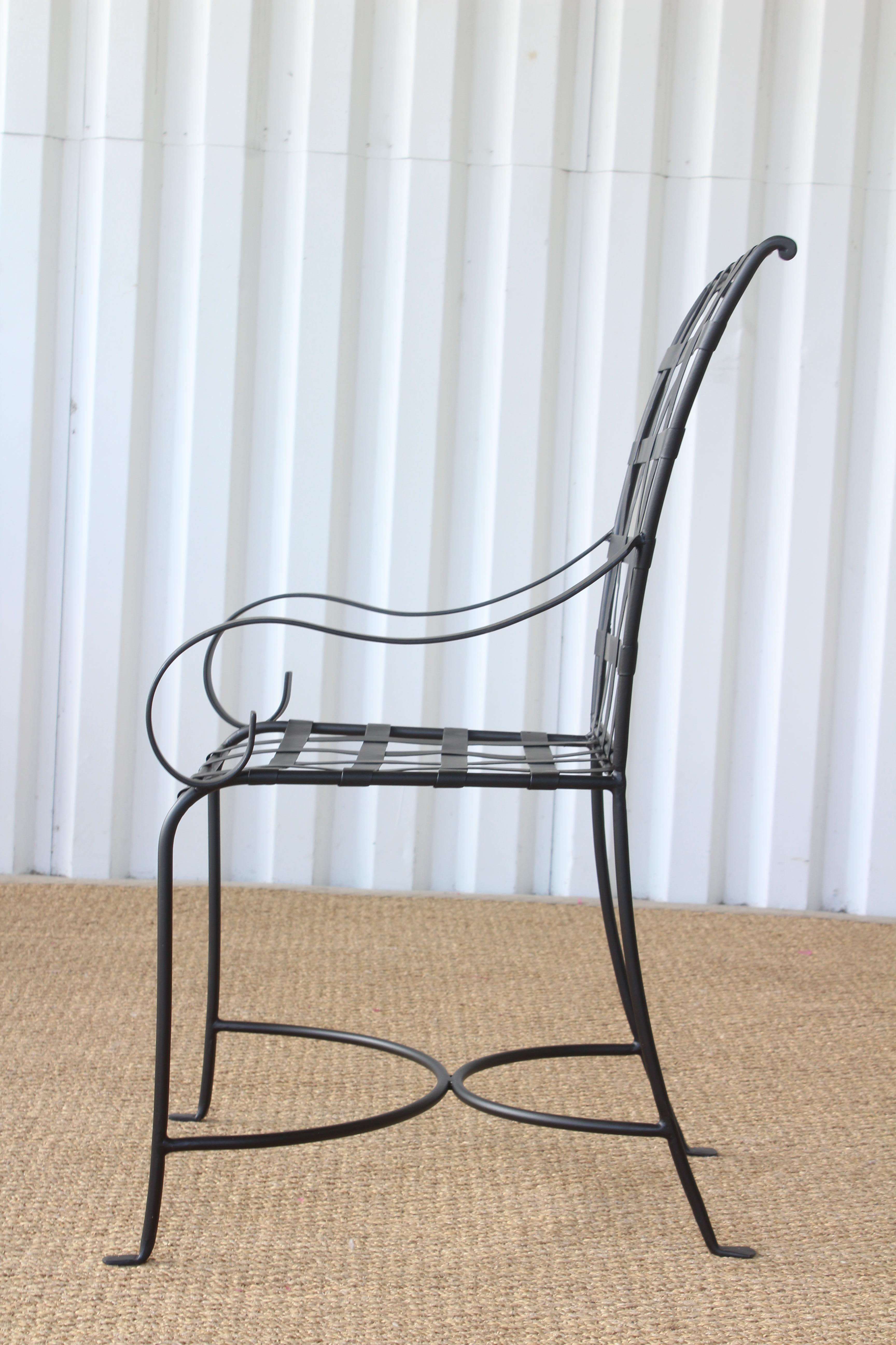 wrought iron bounce chair