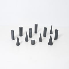 Set di 12 modelli geometrici in zinco