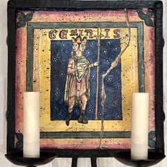 Set of 12 Zodiac Sconces, Sold per Pair