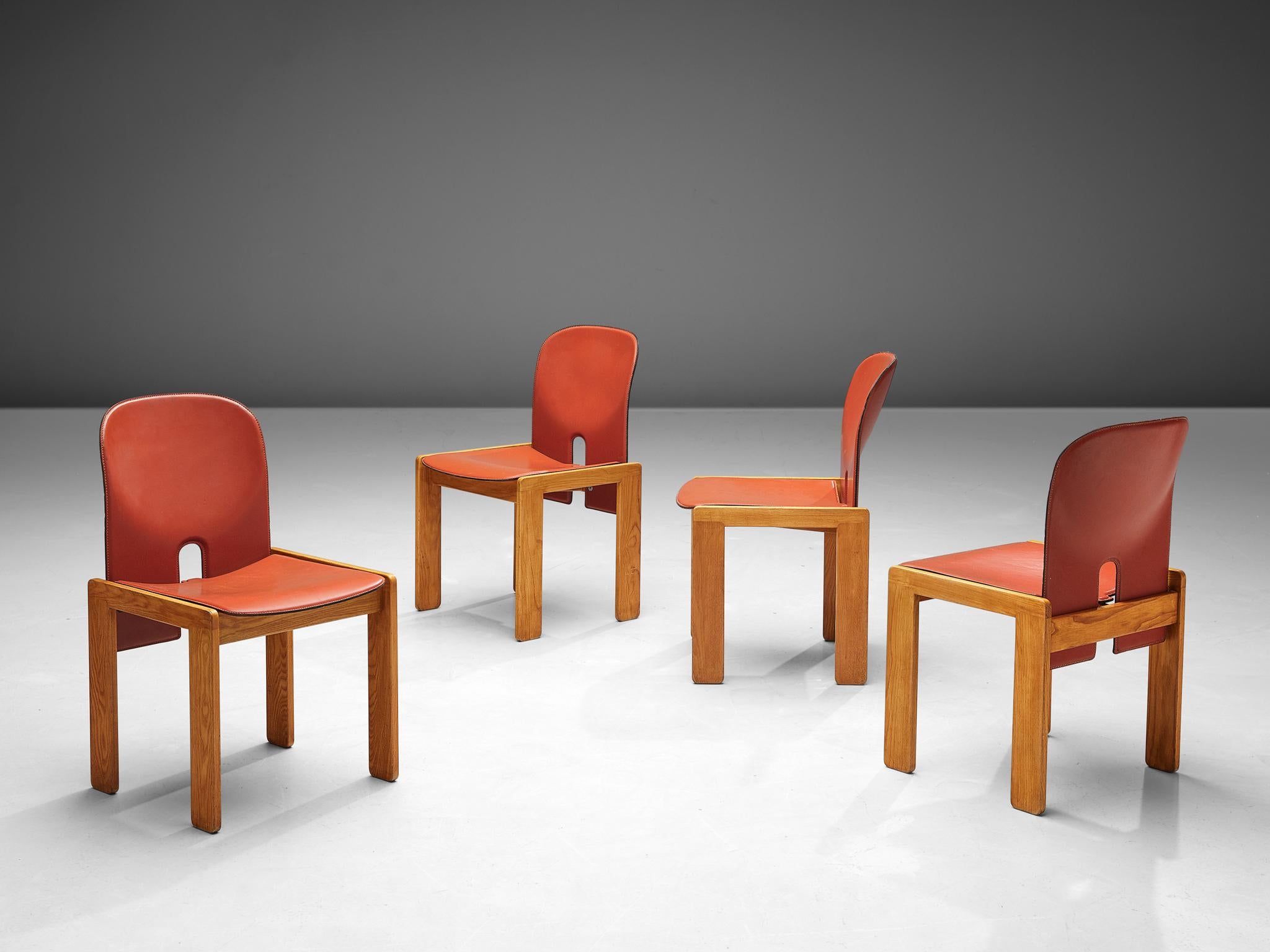 Mid-Century Modern Set of '121' Chairs by Afra & Tobia Scarpa